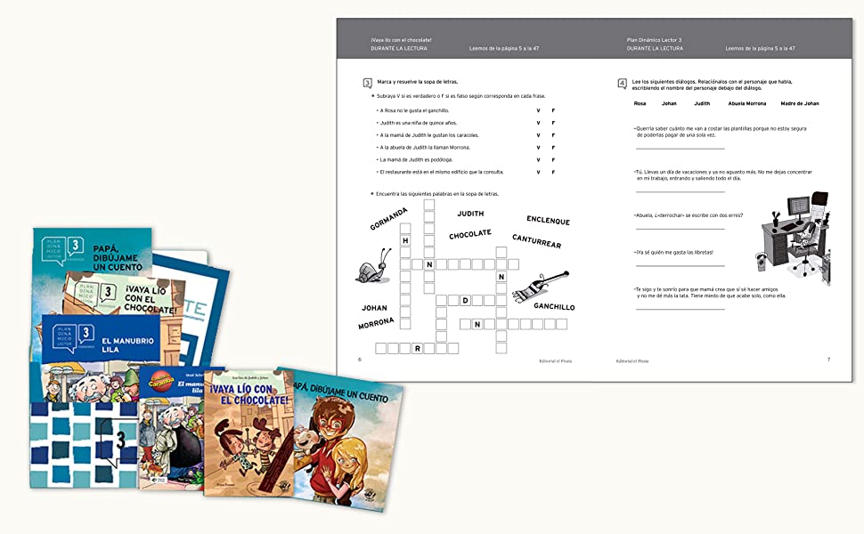 propuesta didáctica, ejercicios de lectura, comprensión lectora, leer, libros para niños,