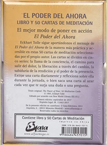 1652375500 467 El poder del ahora 50 cartas de meditacion