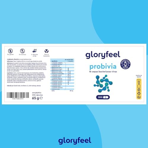Probióticos y Prebióticos Complex - 18 cepas bacterianas - 200 cápsulas con revestimiento entérico para la flora intestinal - Con Inulina, Bifidobacterias, Lactobacillus y Lactococos 7 1707354216 62 Probioticos y Prebioticos Complex 18 cepas bacterianas 200