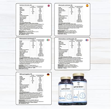 GINKGO BILOBA – Nootropico. Vitamina B12 y B6, Bacopa monnieri, Cafeina. Mejor Memoria, Concentración. Cansancio Mental, Fatiga, Ansiedad. Antioxidante. Vegano 60 cápsulas N2 NaturalNutrition 7 1707408216 264 GINKGO BILOBA – Nootropico Vitamina B12 y B6 Bacopa monnieri