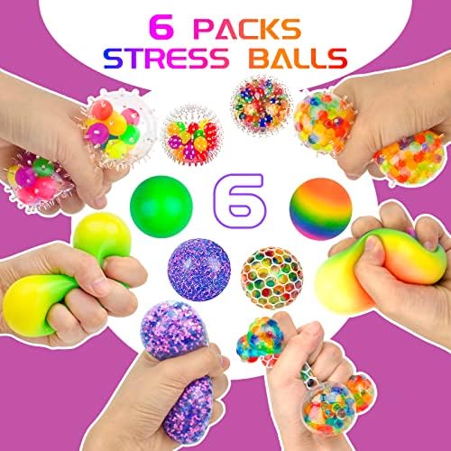 Vibbang 6 Piezas Bolas Antiestres, Pelota Antiestres Juguetes Sensoriales, Juguetes Antiestres Squeeze, para Aliviar la Fatiga de los Dedos para Aliviar la Ansiedad, para Niños y Adultos 1 1707411995 192 Vibbang 6 Piezas Bolas Antiestres Pelota Antiestres Juguetes Sensoriales Juguetes