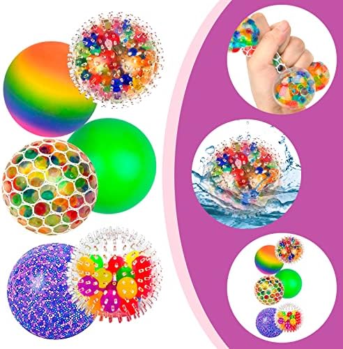 Vibbang 6 Piezas Bolas Antiestres, Pelota Antiestres Juguetes Sensoriales, Juguetes Antiestres Squeeze, para Aliviar la Fatiga de los Dedos para Aliviar la Ansiedad, para Niños y Adultos 5 1707411996 518 Vibbang 6 Piezas Bolas Antiestres Pelota Antiestres Juguetes Sensoriales Juguetes