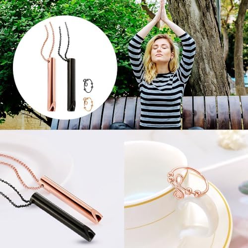 1707474731 331 Lucktao Collares de RespiracionAnillos Giratorios de Ansiedad Dispositivo de Ejercicio