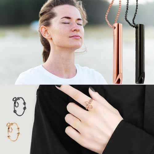 1707474732 560 Lucktao Collares de RespiracionAnillos Giratorios de Ansiedad Dispositivo de Ejercicio