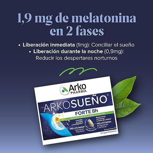 1707585189 599 Arkopharma Arkosueno Forte 8h de Sueno 30 Comprimidos Liberacion de