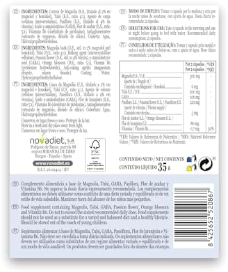 1707646853 261 Novadiet ANSIOLIMIT Capsulas con Vitamina B6 Magnolia Tulsi GABA