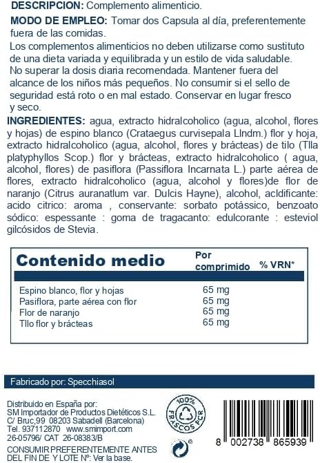 Specchiasol Ansiolev Gotas | 20 ml | ayuda en los momentos de ansiedad 1 1707655295 888 Specchiasol Ansiolev Gotas 20 ml ayuda en los