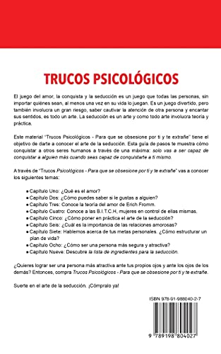 Trucos Psicológicos - Para que se obsesione por ti y te extrañe: Cómo generar interés en otra persona y evitar una relación tóxica con ansiedad y codependencia - Domina tus emociones 1 1707766192 563 Trucos Psicologicos Para que se obsesione por ti y