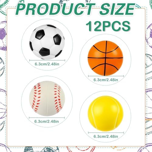 1707968306 98 12 Piezas Mini Pelotas Antiestres Bolas de Espuma de Estres