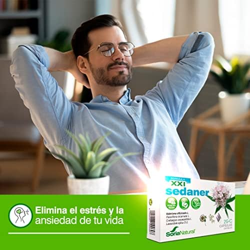 Soria Natural Sedaner - Relajación Profunda y Descanso Mental, Equilibrio Emocional - Valeriana, Pasiflora, Lavanda, Espino Blanco - 30 cápsulas 2 1708179452 33 Soria Natural Sedaner Relajacion Profunda y Descanso Mental Equilibrio