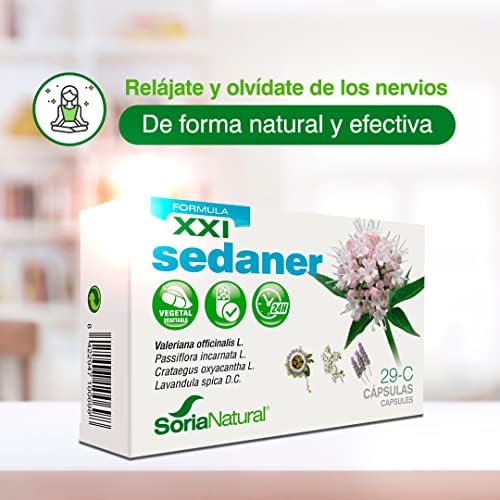 Soria Natural Sedaner - Relajación Profunda y Descanso Mental, Equilibrio Emocional - Valeriana, Pasiflora, Lavanda, Espino Blanco - 30 cápsulas 1 1708179452 88 Soria Natural Sedaner Relajacion Profunda y Descanso Mental Equilibrio