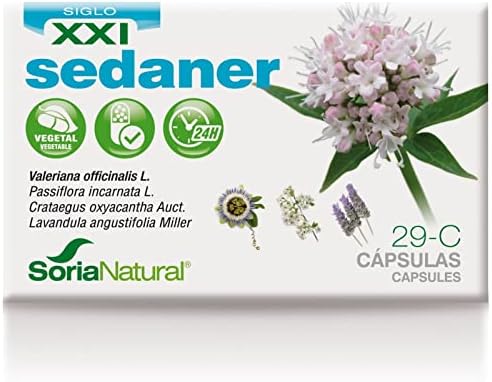 Soria Natural Sedaner – Relajación Profunda y Descanso Mental, Equilibrio Emocional – Valeriana, Pasiflora, Lavanda, Espino Blanco – 30 cápsulas Soria Natural Sedaner – Relajación Profunda y Descanso Mental, Equilibrio Emocional – Valeriana, Pasiflora, Lavanda, Espino Blanco – 30 cápsulas