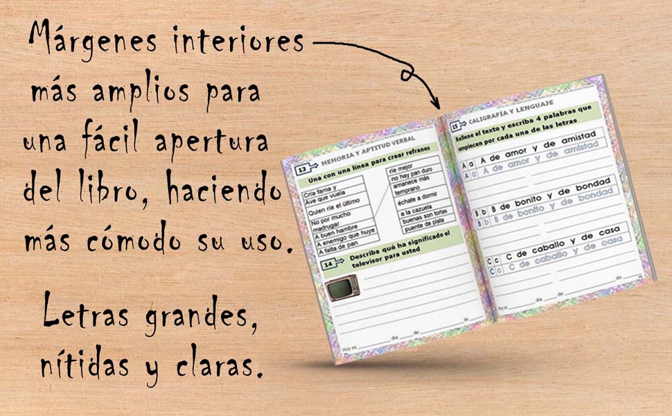 LIBRO CON 180 EJERCICIOS MENTALES COGNITIVOS PARA PERSONAS MAYORES |Actividades para mejorar las funciones cognitivas | Entrena tu Mente: Memoria, ... Cognitiva para Adultos y Personas Mayores) 5 libro para memoria, prevencion deterioro cognitivo, demencias, alzheimer,parkinson,libro cognitivo