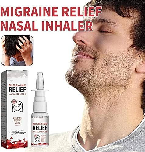 Migcare - Inhalador nasal para aliviar la migraña para dolores de cabeza y alivio de tensión, 30 ml, alivio del dolor de cabeza, inhalador nasal, alivio del estrés y la ansiedad (3 piezas) 1 1708239455 850 Migcare Inhalador nasal para aliviar la migrana para dolores