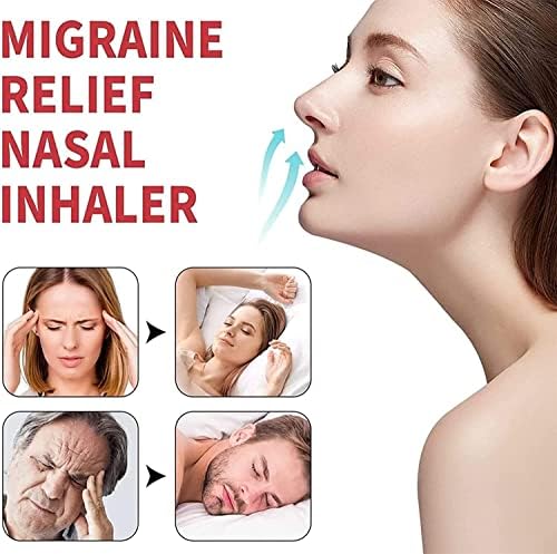 Migcare - Inhalador nasal para aliviar la migraña para dolores de cabeza y alivio de tensión, 30 ml, alivio del dolor de cabeza, inhalador nasal, alivio del estrés y la ansiedad (3 piezas) 3 1708239455 988 Migcare Inhalador nasal para aliviar la migrana para dolores