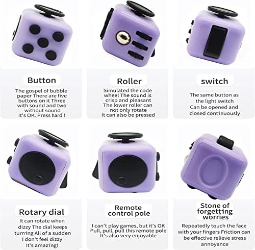 1708301889 660 Yeefunjoy 4 Piezas Anti Stress Cube Stress Relieve Toy Juguete sensorial