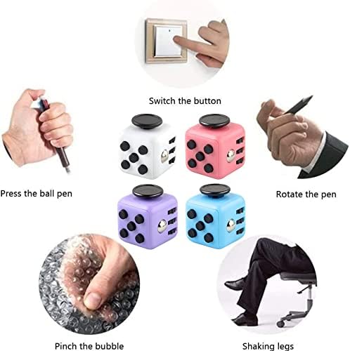 1708301890 983 Yeefunjoy 4 Piezas Anti Stress Cube Stress Relieve Toy Juguete sensorial