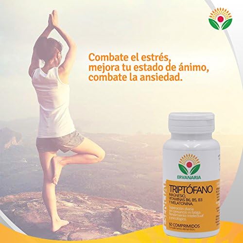 Triptófano con Magnesio - Vitaminas B6 B5 B3 - Melatonina y Espirulina | 60 Comprimidos | Menos Cansancio y Fatiga - Mejor Estado de Ánimo - Concentración - Regula El Sueño y la Ansiedad 3 1708321738 784 Triptofano con Magnesio Vitaminas B6 B5 B3 Melatonina