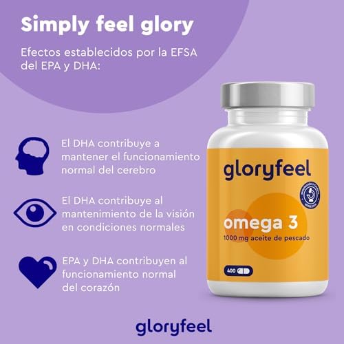 Omega 3 Aceite de Pescado - 400 Cápsulas de Omega 3 (Suministro para 13 meses) - 1000mg por Cápsula - Con ácidos grasos Omega-3 EPA y DHA - Omega3 fish oil 4 1708392720 730 Omega 3 Aceite de Pescado 400 Capsulas de Omega