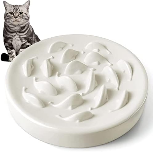 Comedero Gato Antivoracidad, Comedero Lento para Gatos y Perros, Base Antideslizante Ralentizar la Ingesta de Alimentos, Adecuado para Gatos y Perros Pequeños 1 1708408943 739 Comedero Gato Antivoracidad Comedero Lento para Gatos y Perros Base