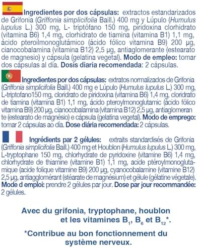 Pack de 2 Ansiomed 45 cápsulas - Herbetom Bioserum | Complemento alimenticio con grifonia, triptófano, lúpulo y vitaminas 3 1708466264 638 Pack de 2 Ansiomed 45 capsulas Herbetom Bioserum