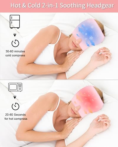 De gel para alivio de dolor de cabeza y migraña, para migraña, gorro migraña frio para terapia de frío, migraine relief cap para alivio de dolor de cabeza, mascara migraña, Alivio Presión Sinusal 1 1708482109 27 De gel para alivio de dolor de cabeza y migrana