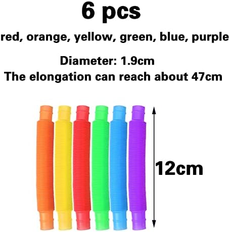 1708499349 746 6pcs Tubos sensoriales ninosTubos moldeables ninosMini Juguetes Sensoriales de Tubos