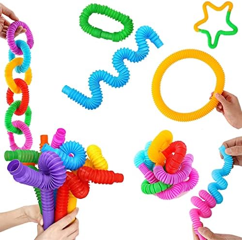 1708499351 213 6pcs Tubos sensoriales ninosTubos moldeables ninosMini Juguetes Sensoriales de Tubos