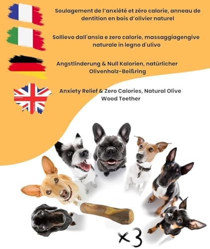 Pack de 3,Mordedor de Madera de Olivo para Perros - Juguete Dental Seguro, Ideal para Aliviar la Ansiedad y el Cuidado Dental de tu Mascota/Aceite de Oliva Virgen Extra 1 1708503153 790 Pack de 3Mordedor de Madera de Olivo para Perros