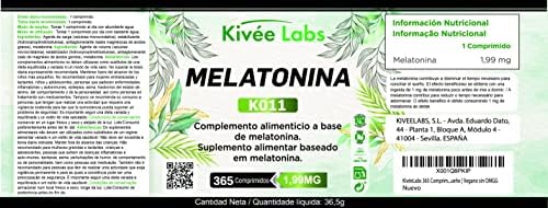 KivéeLabs® 365 Comprimidos Melatonina Pura 1,99 mg (Suministro 1 Año) | Rápida Asimilación | Suministro para 1 año | Ayuda con el insomnio y trastornos del sueño | Vegano sin OMG | Fabricado en España 1 1708584383 544 KiveeLabs® 365 Comprimidos Melatonina Pura 199 mg Suministro 1 Ano