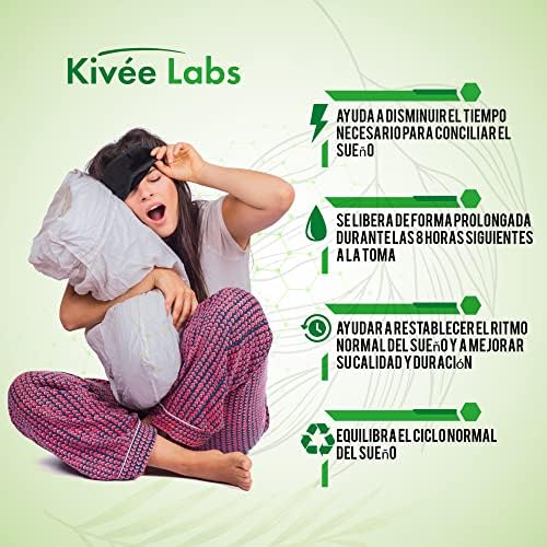 KivéeLabs® 365 Comprimidos Melatonina Pura 1,99 mg (Suministro 1 Año) | Rápida Asimilación | Suministro para 1 año | Ayuda con el insomnio y trastornos del sueño | Vegano sin OMG | Fabricado en España 6 1708584384 194 KiveeLabs® 365 Comprimidos Melatonina Pura 199 mg Suministro 1 Ano