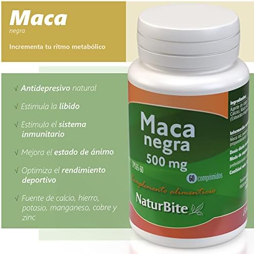 1708714608 35 NaturBite Maca Negra 500mg 60 Comprimidos Proporciona