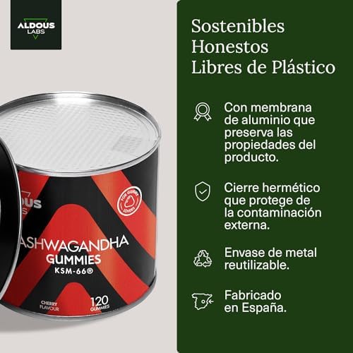 Ashwagandha Gominolas | 120 Gummies sabor Cereza | Ashwagandha KSM-66 | Withania Somnífera | Relajación Natural y Bienestar | Energía y Vitalidad | Para los amantes de las gominolas 5 1708759542 774 Ashwagandha Gominolas 120 Gummies sabor Cereza Ashwagandha KSM 66