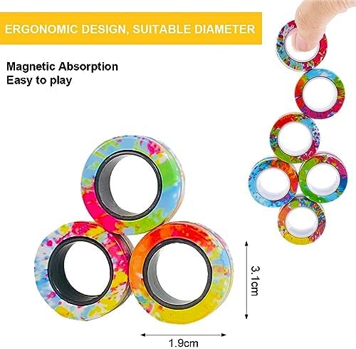 1708772050 963 BCBF 3 Piezas Juguetes Antiestres AdultosAnillos Magneticos Fidget ToyFidget ToysFidget