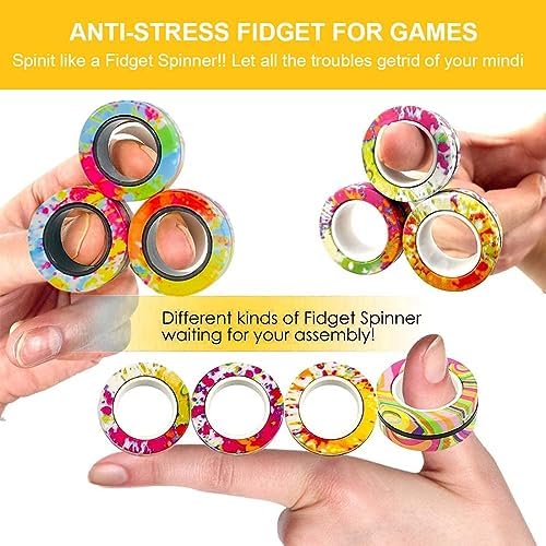 1708772051 231 BCBF 3 Piezas Juguetes Antiestres AdultosAnillos Magneticos Fidget ToyFidget ToysFidget