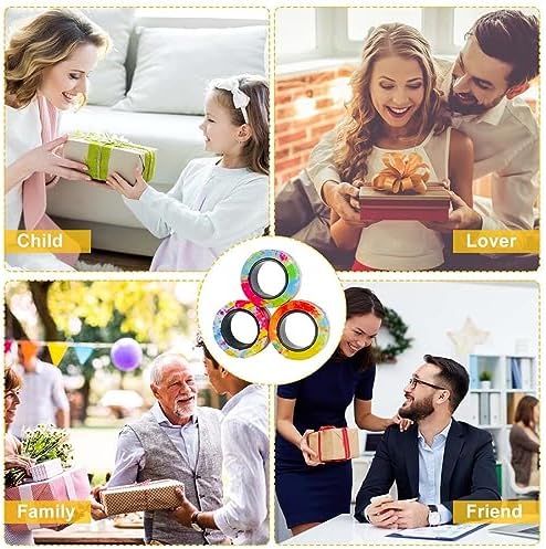 1708772053 725 BCBF 3 Piezas Juguetes Antiestres AdultosAnillos Magneticos Fidget ToyFidget ToysFidget