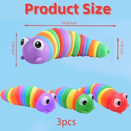 Fidget Slug Juguetes sensoriales articulados Juguete ansiedad Alivio estrés Oficina Escritorio Juguete Divertido Educativo Regalo de Juguete para niños coordinación y Equilibrio del Estado de ánimo 1 1708842693 678 Fidget Slug Juguetes sensoriales articulados Juguete ansiedad Alivio estres Oficina