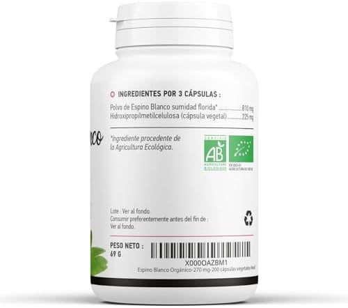 1708858188 380 Espino Organico 270mg 200 capsulas vegetales