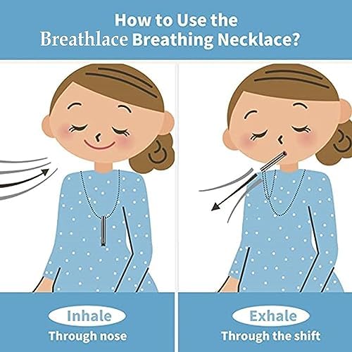 Collar Breathlace para dejar de fumar, collar antitabaco, ajuste de respiración, alivio de ansiedad, collar de acero inoxidable para respiración consciente para la ansiedad (plata) 3 1708862798 855 Collar Breathlace para dejar de fumar collar antitabaco ajuste de