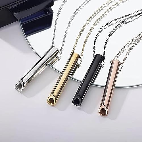 Collar Breathlace para dejar de fumar, collar antitabaco, ajuste de respiración, alivio de ansiedad, collar de acero inoxidable para respiración consciente para la ansiedad (plata) 8 1708862799 87 Collar Breathlace para dejar de fumar collar antitabaco ajuste de