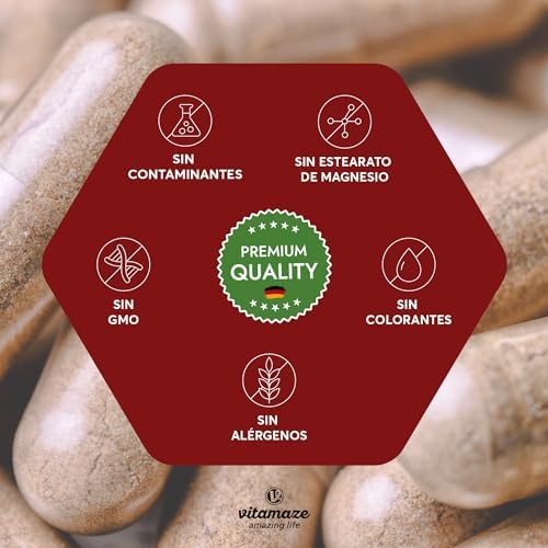 Triple Maca Negra, Amarilla y Roja - 4000mg de Maca Andina con L-Arginina + Vitamina C, B y Zinc - Fórmula para Vitalidad y Potencia Física - 240 Cápsulas de Calidad Alemnana- Vitamaze 3 1708906743 690 Triple Maca Negra Amarilla y Roja 4000mg de Maca