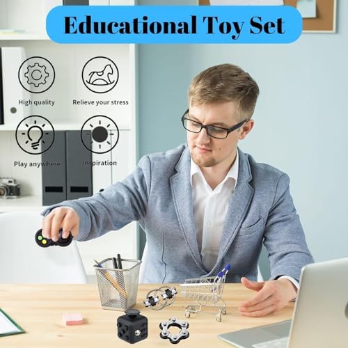 1708926477 731 Yeefunjoy Juego de 4 Juguetes para Fidget Antiestres Stress Cube