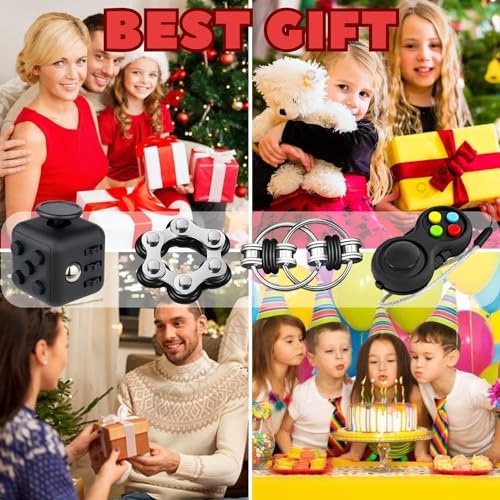 1708926478 129 Yeefunjoy Juego de 4 Juguetes para Fidget Antiestres Stress Cube
