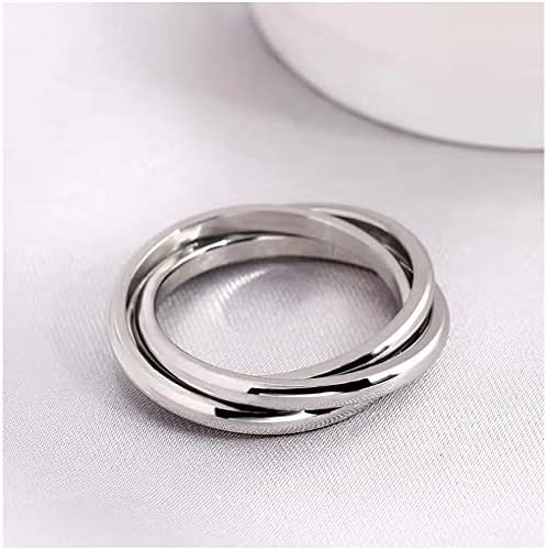 QKEPCY Anillo Antiestres Mujer Acero Inoxidable Anillo de Ansiedad Anillos Giratorios Fidget Anillo Spinner Apilables Anillo de Meditación Aliviar el Estrés Regalo para Mujeres Niñas Hombre 7 1708938588 732 QKEPCY Anillo Antiestres Mujer Acero Inoxidable Anillo de Ansiedad Anillos