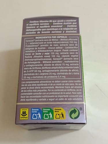 1709192024 387 Nivelansi 40 Capsulas con Rhodiola Aswagandha Griffonia 5HTP Azafran Melisa