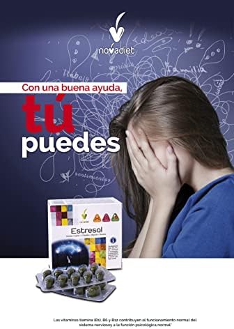 Novadiet - ESTRESAL Cápsulas con Valeriana, Azafrán, L-Triptofano, Magnesio, Vitaminas, Ayuda a Modular la Ansiedad y el Estrés, Situación de Tristeza, Apatía, Épocas de Agobio y Nervios – 60 Cápsulas 4 1709195655 875 Novadiet ESTRESAL Capsulas con Valeriana Azafran L Triptofano Magnesio Vitaminas