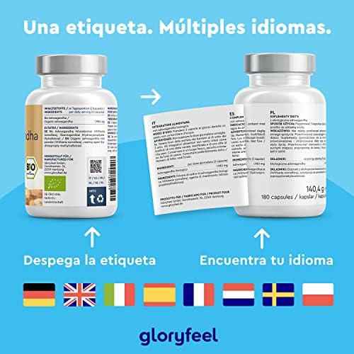 1709525595 659 Ashwagandha ecologica Withania somnifera con 1980mg por dosis diaria