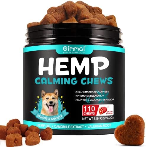Relajantes para perros,Golosinas calmantes para gatos,Masticables calmantes suaves y puros para mascotas para la ansiedad, alivio del estrés,refrigerio delicioso y saludable,Sabor ternera（110 pcs)