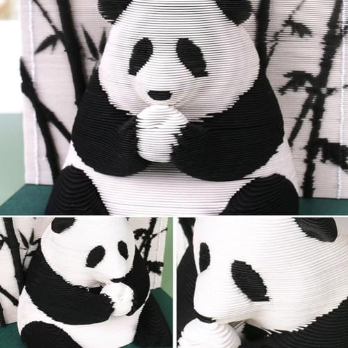 SHYKNYU Calendario de escritorio 2024 Panda 3D Art Bloc de notas de papel Craft 217 hojas Tallado de papel Bloc de notas con soporte para bolígrafo, calendario semanal para escuela, oficina y hogar 2 1709799295 147 SHYKNYU Calendario de escritorio 2024 Panda 3D Art Bloc de