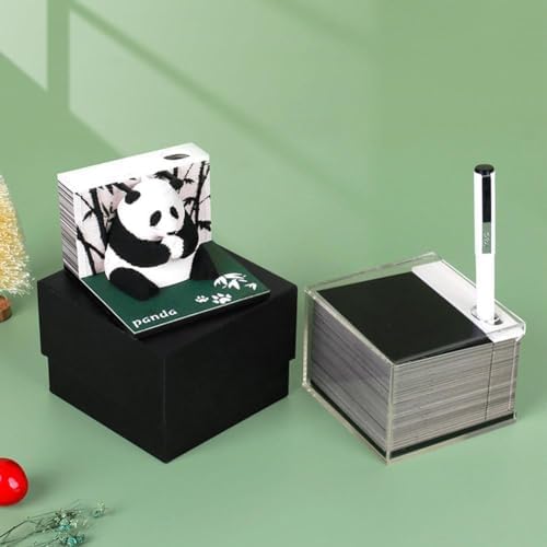 SHYKNYU Calendario de escritorio 2024 Panda 3D Art Bloc de notas de papel Craft 217 hojas Tallado de papel Bloc de notas con soporte para bolígrafo, calendario semanal para escuela, oficina y hogar 3 1709799296 138 SHYKNYU Calendario de escritorio 2024 Panda 3D Art Bloc de